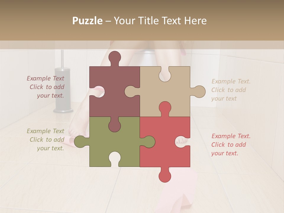 Female Loo Pee PowerPoint Template