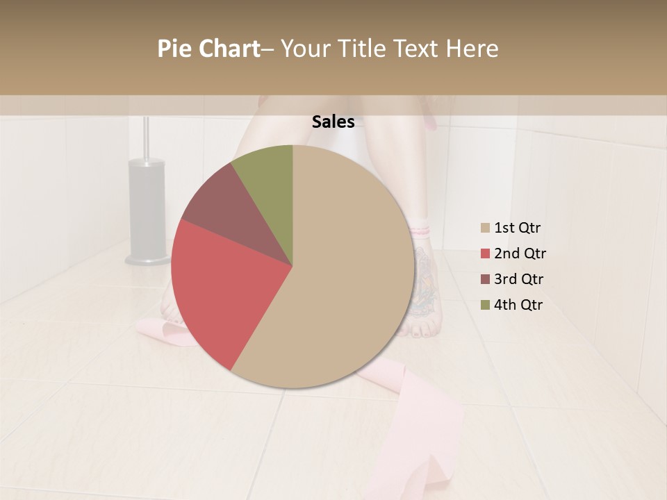 Female Loo Pee PowerPoint Template