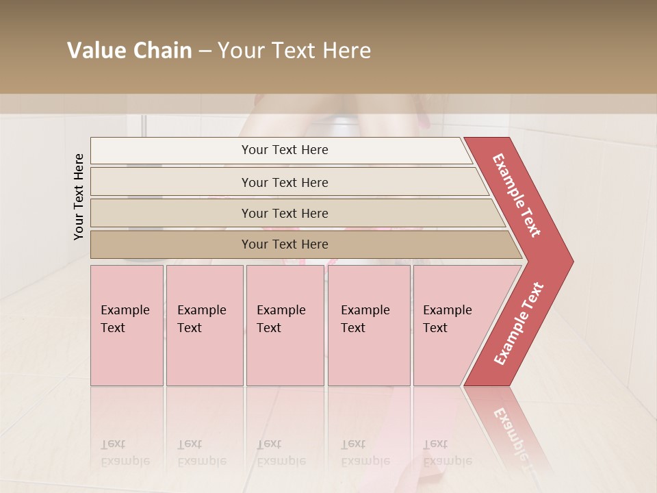 Female Loo Pee PowerPoint Template