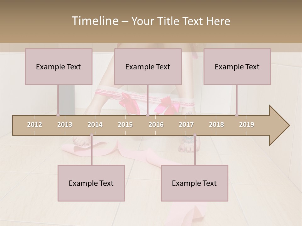 Female Loo Pee PowerPoint Template