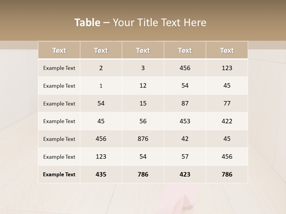 Female Loo Pee PowerPoint Template