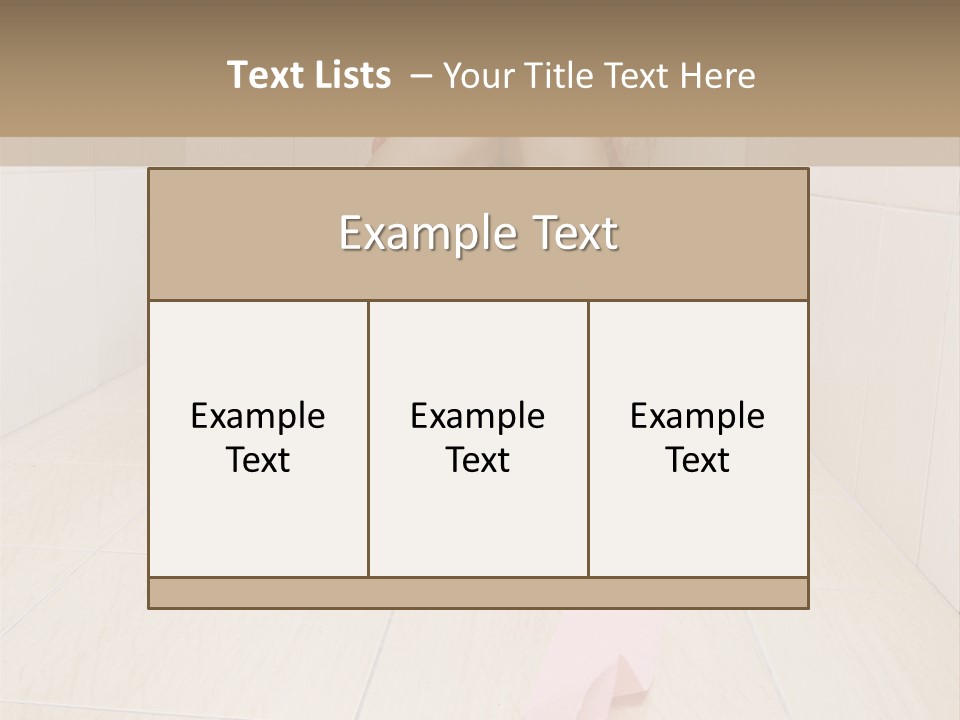 Female Loo Pee PowerPoint Template