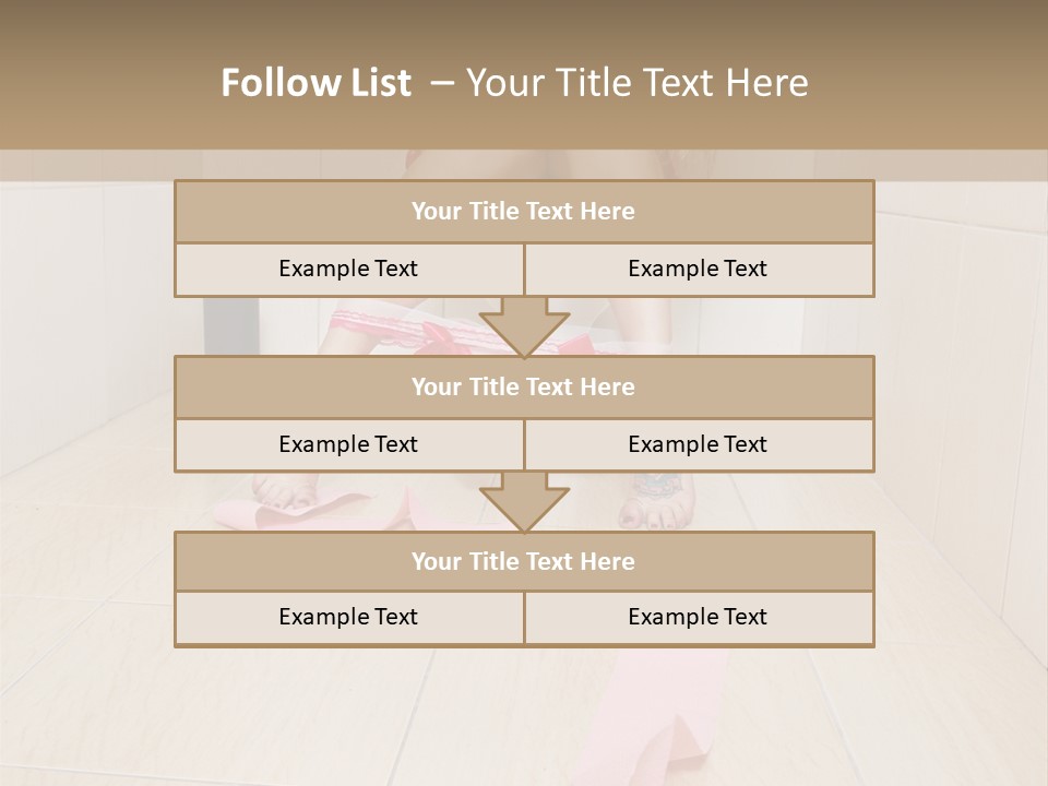 Female Loo Pee PowerPoint Template