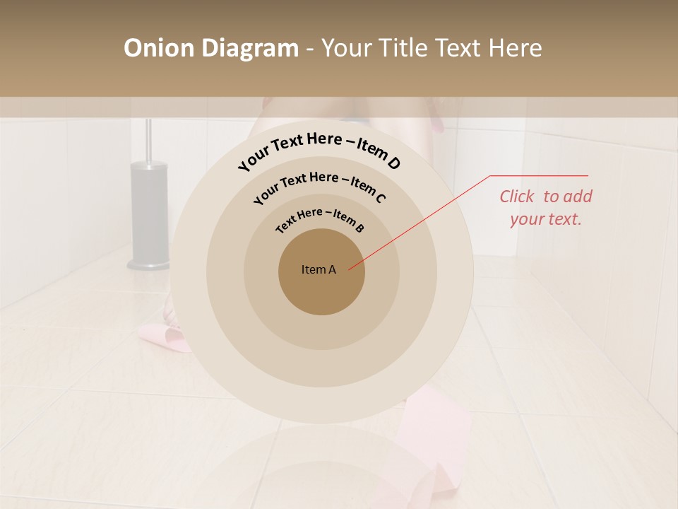 Female Loo Pee PowerPoint Template