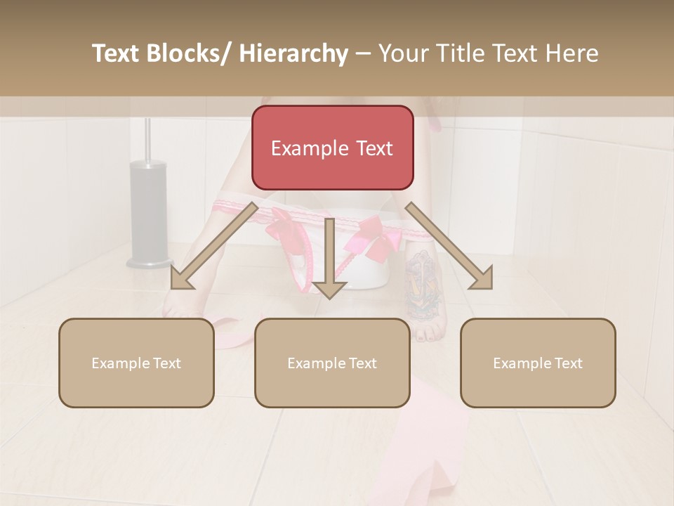 Female Loo Pee PowerPoint Template