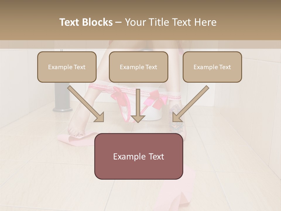 Female Loo Pee PowerPoint Template