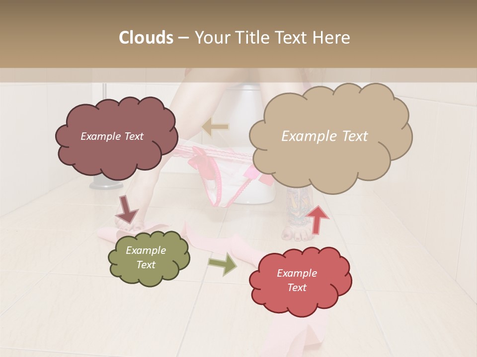 Female Loo Pee PowerPoint Template