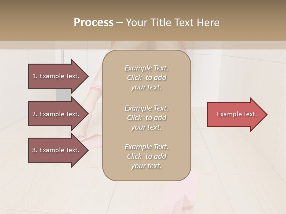 Female Loo Pee PowerPoint Template