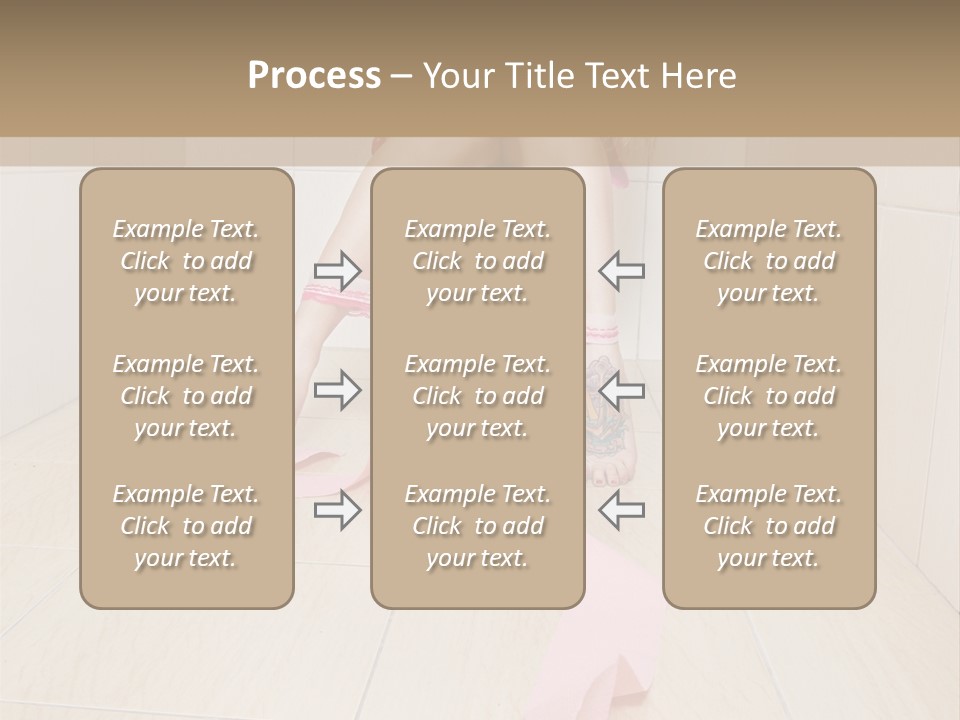 Female Loo Pee PowerPoint Template