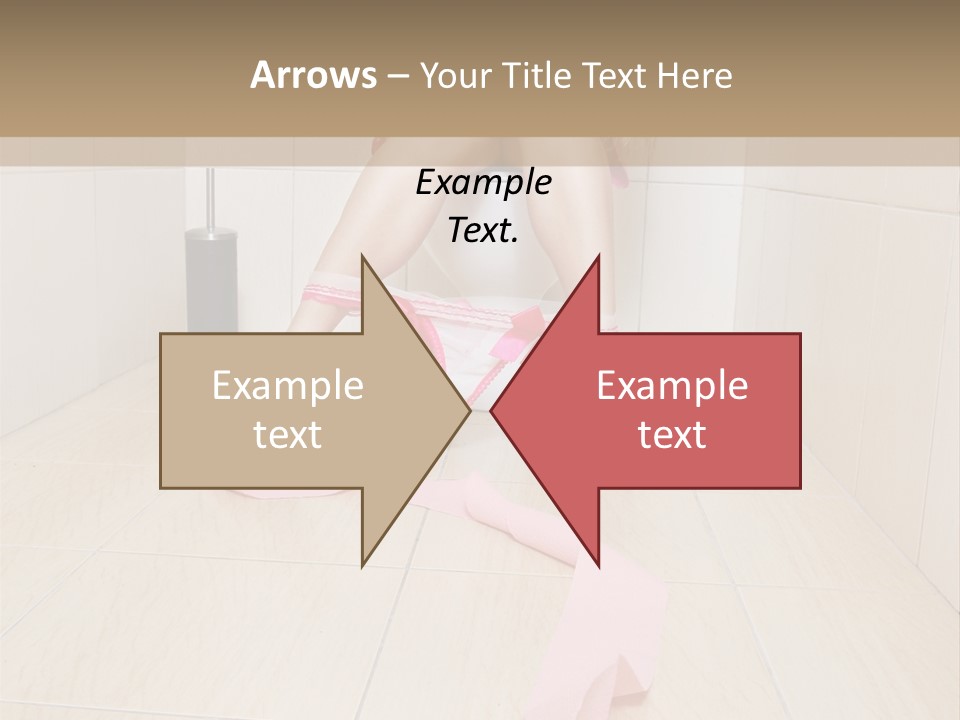 Female Loo Pee PowerPoint Template