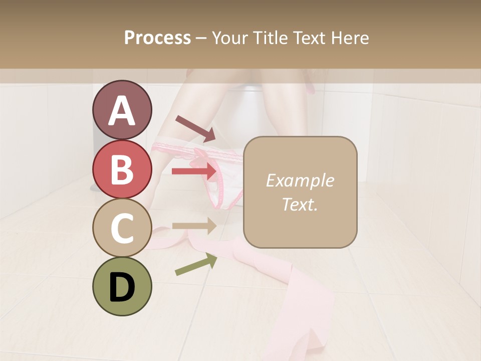 Female Loo Pee PowerPoint Template