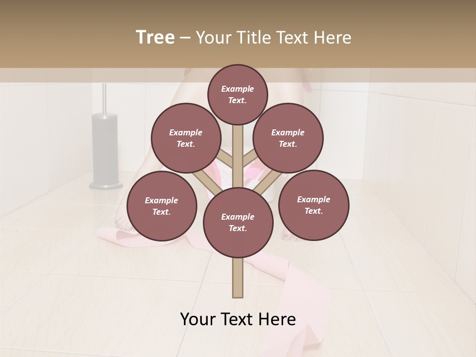 Female Loo Pee PowerPoint Template