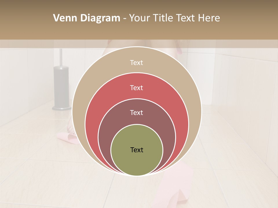 Female Loo Pee PowerPoint Template