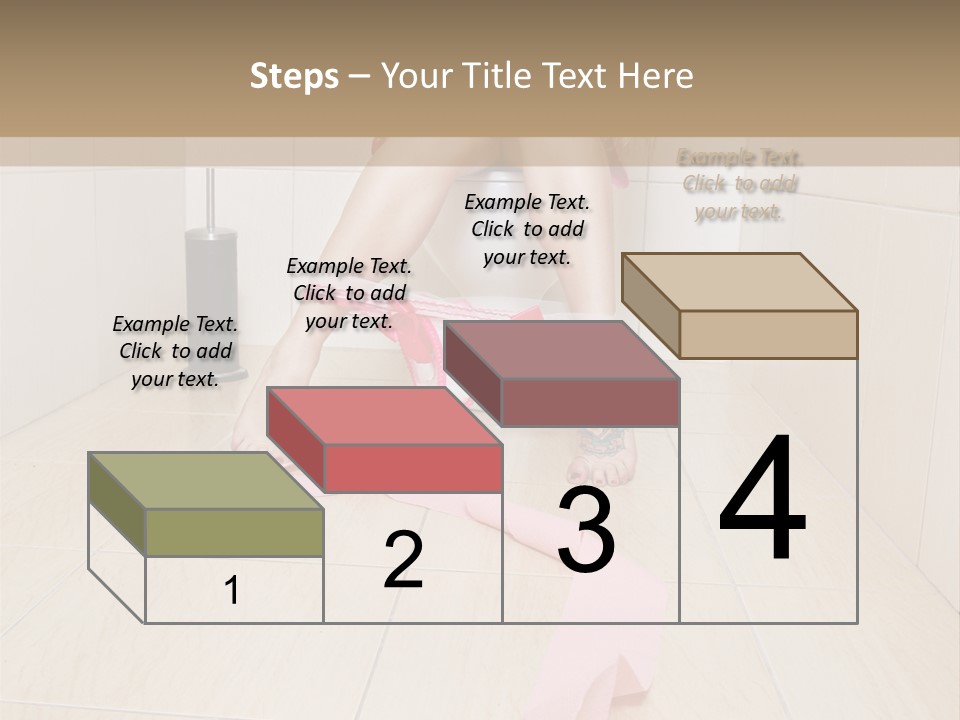 Female Loo Pee PowerPoint Template