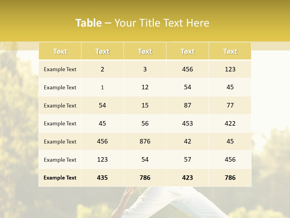 Peaceful Body Slim PowerPoint Template