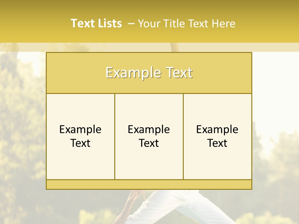 Peaceful Body Slim PowerPoint Template