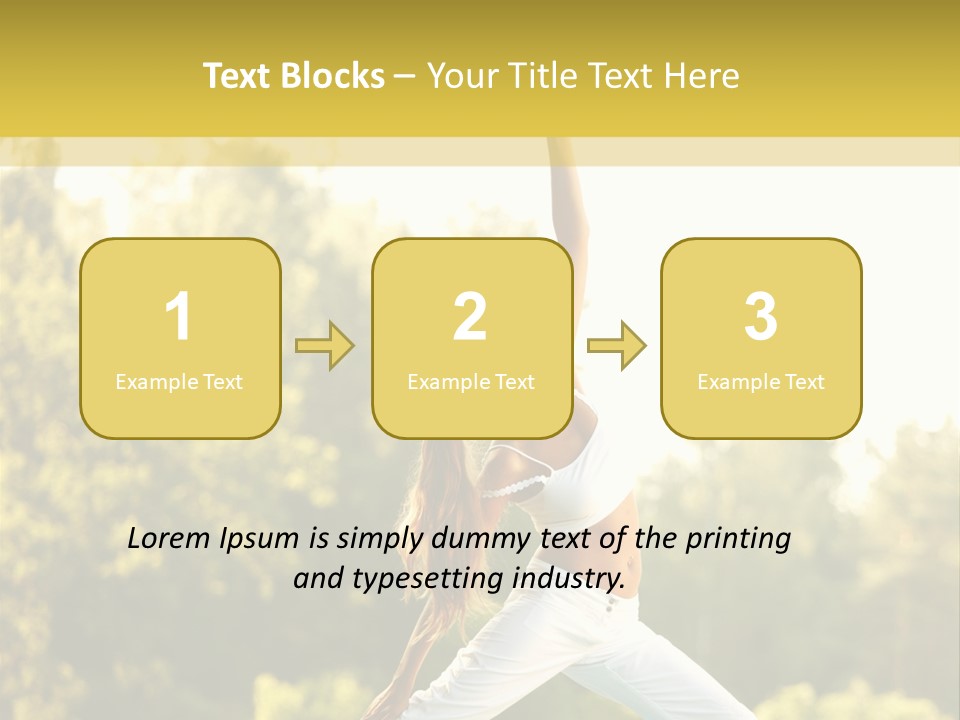 Peaceful Body Slim PowerPoint Template