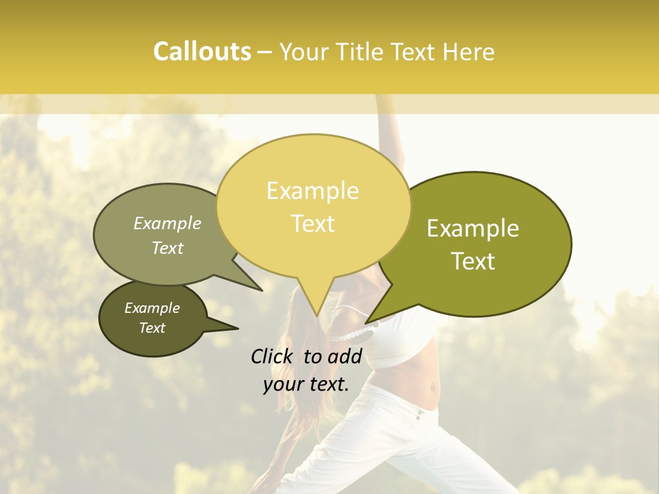 Peaceful Body Slim PowerPoint Template