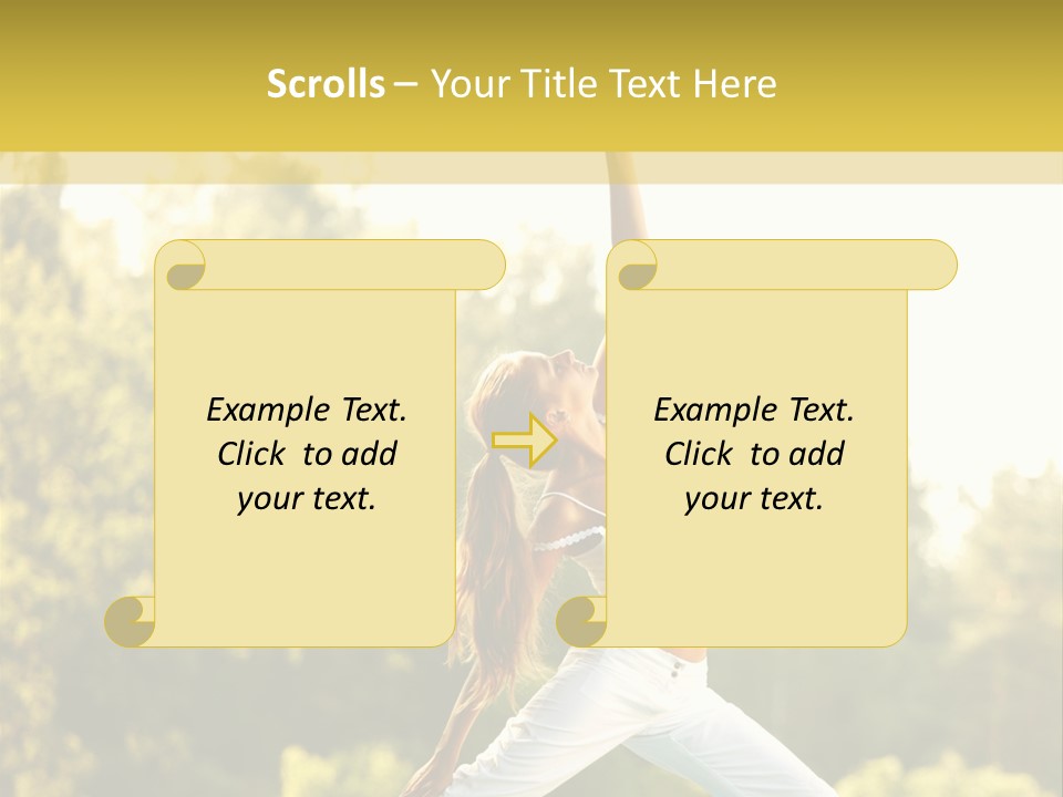 Peaceful Body Slim PowerPoint Template