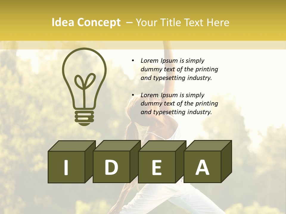 Peaceful Body Slim PowerPoint Template