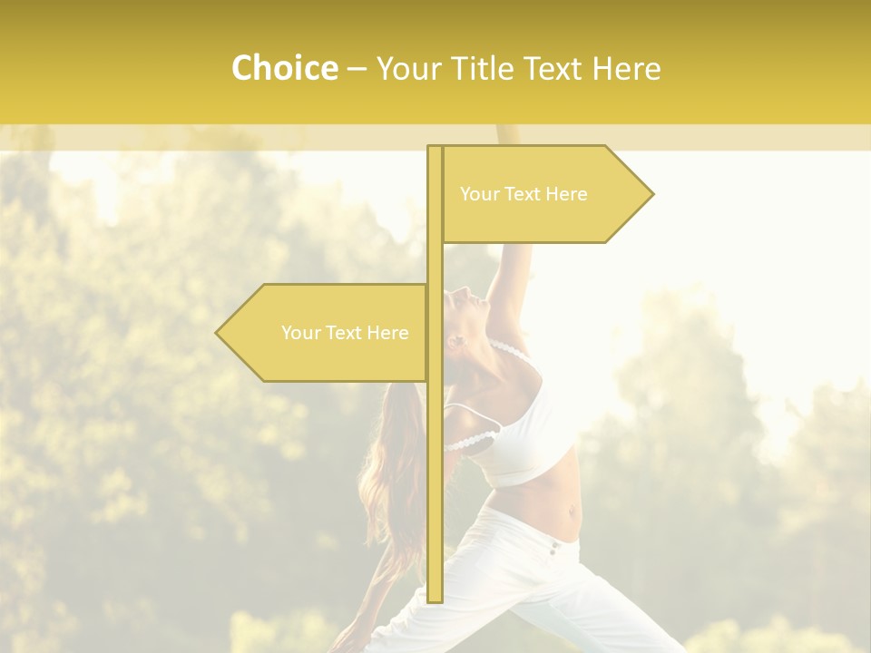 Peaceful Body Slim PowerPoint Template