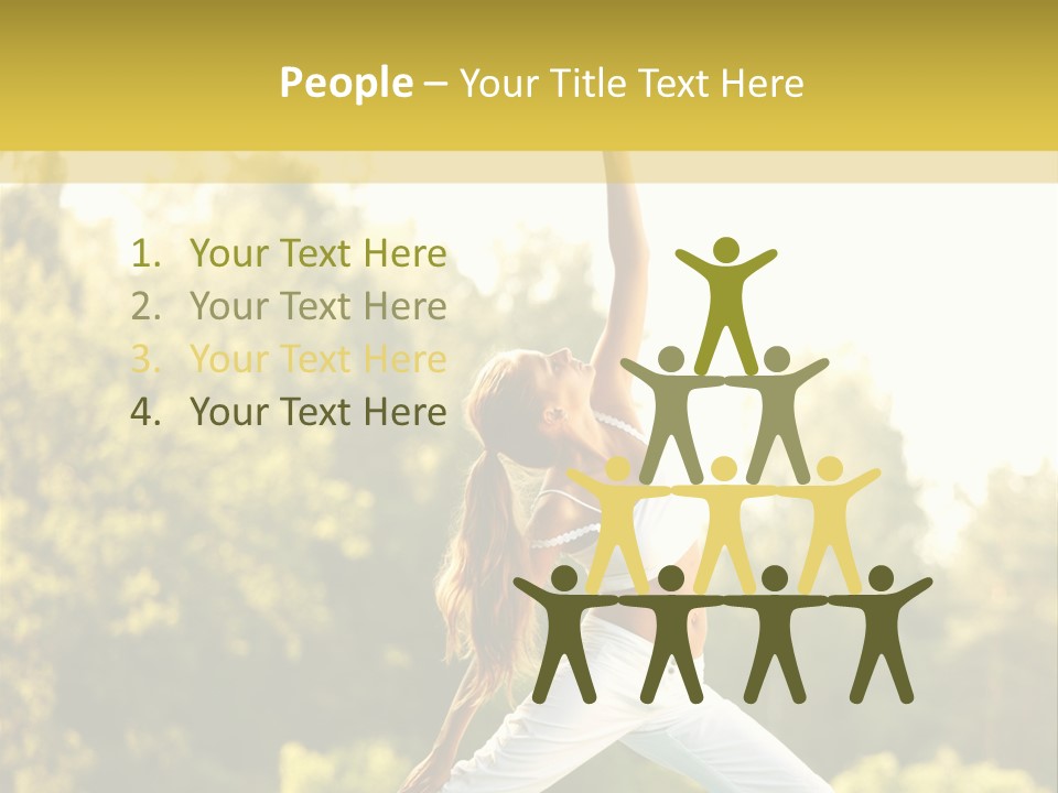 Peaceful Body Slim PowerPoint Template