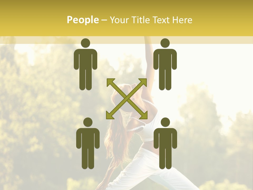 Peaceful Body Slim PowerPoint Template