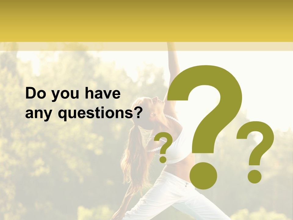 Peaceful Body Slim PowerPoint Template