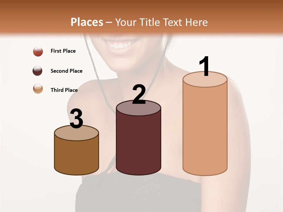 Caucasian Lady Stylish PowerPoint Template