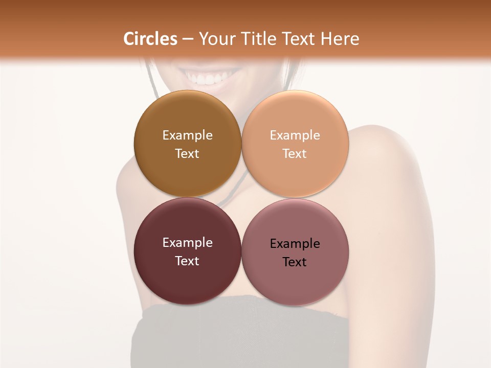 Caucasian Lady Stylish PowerPoint Template