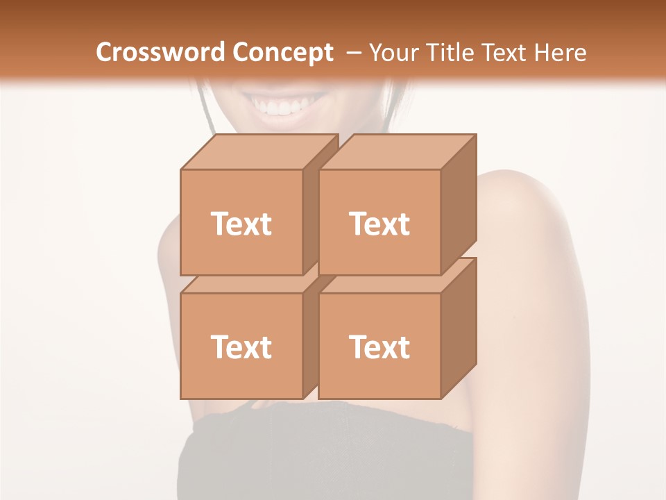 Caucasian Lady Stylish PowerPoint Template