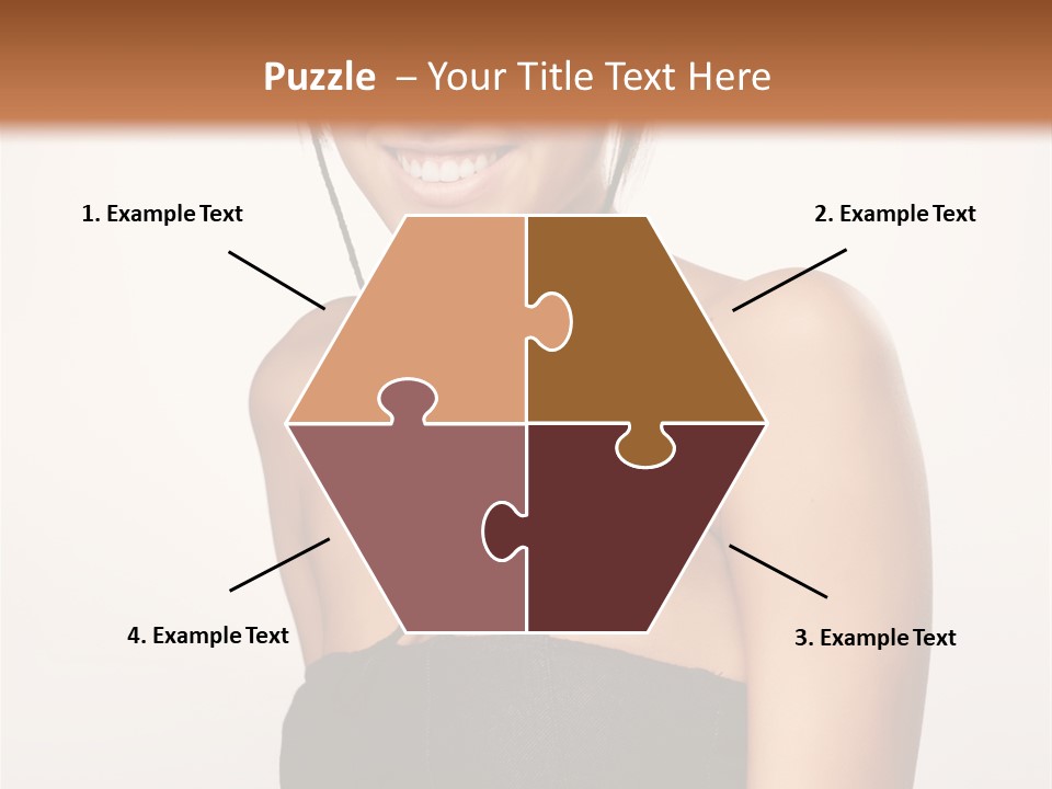 Caucasian Lady Stylish PowerPoint Template