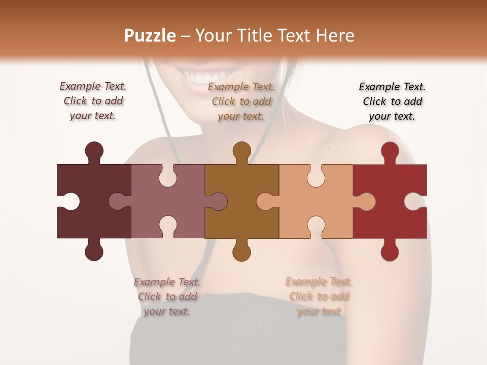 Caucasian Lady Stylish PowerPoint Template