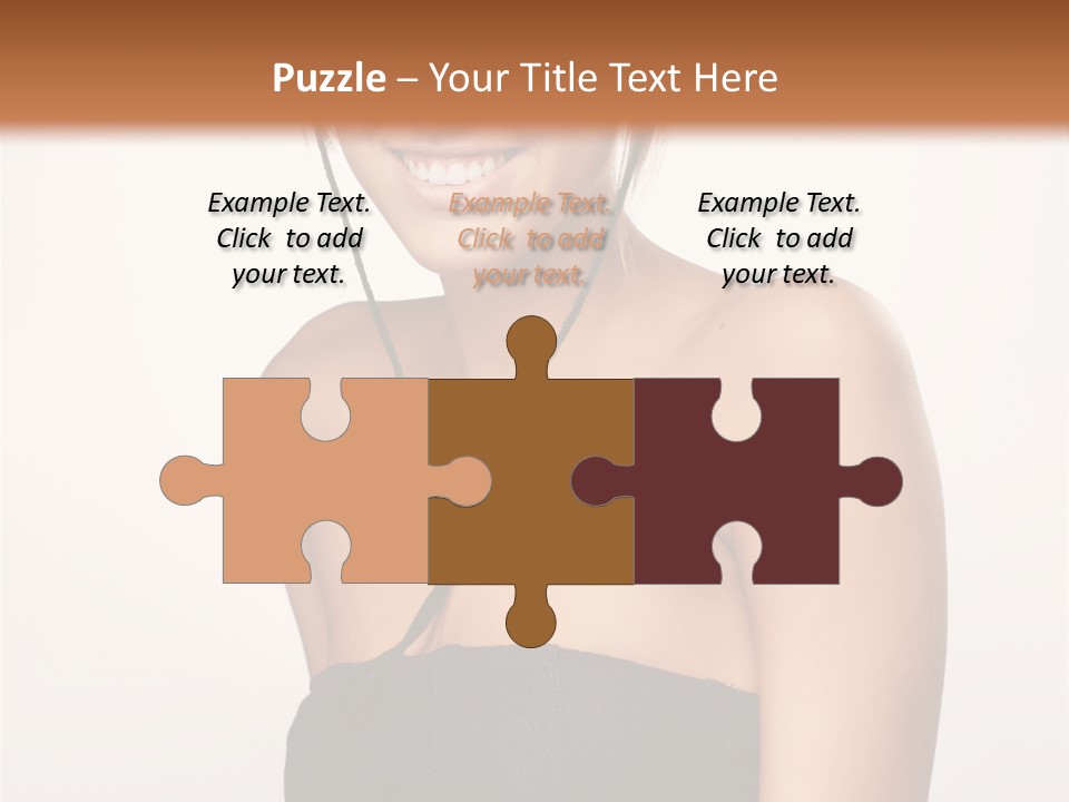 Caucasian Lady Stylish PowerPoint Template