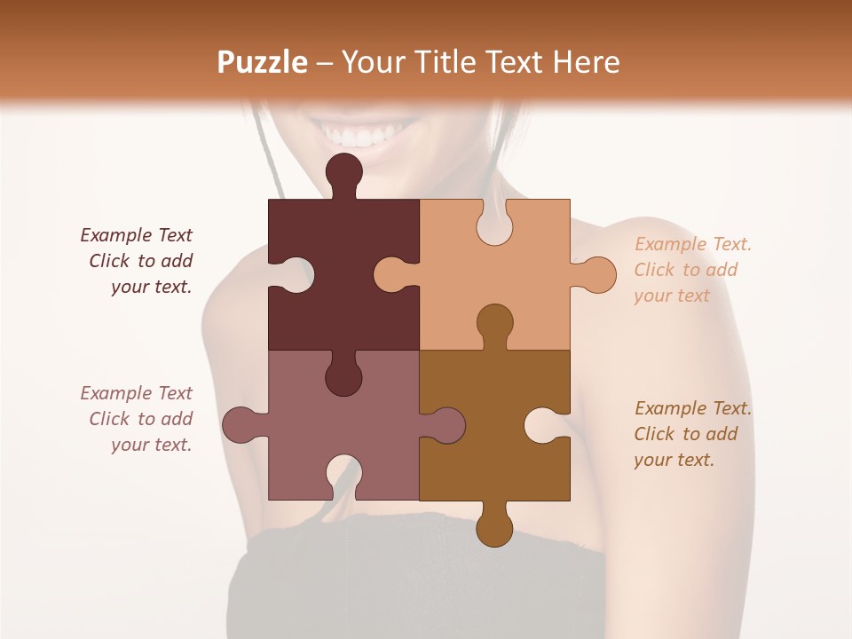 Caucasian Lady Stylish PowerPoint Template