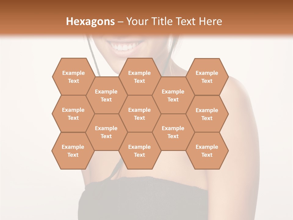 Caucasian Lady Stylish PowerPoint Template