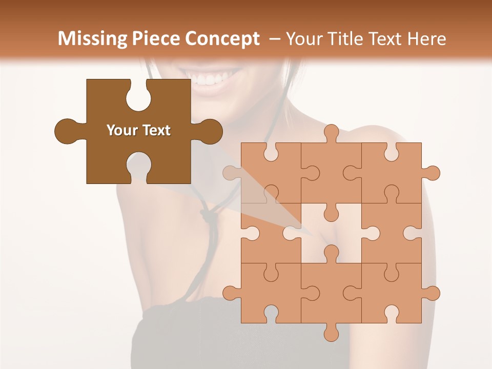 Caucasian Lady Stylish PowerPoint Template