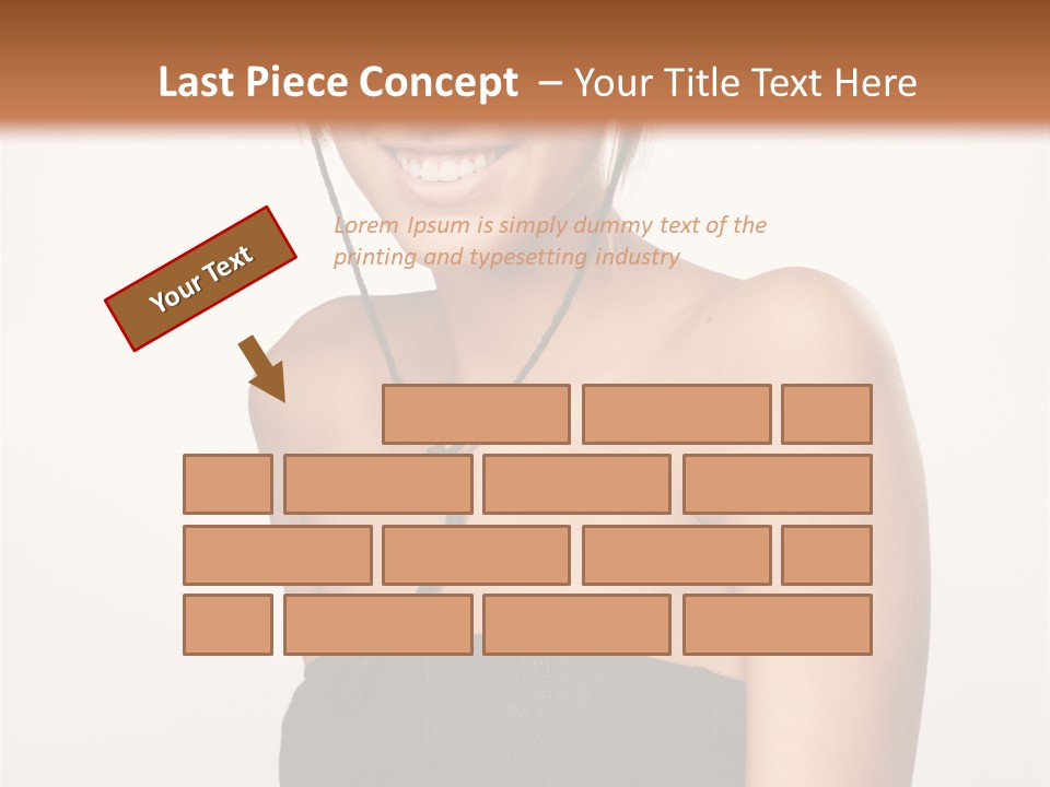 Caucasian Lady Stylish PowerPoint Template