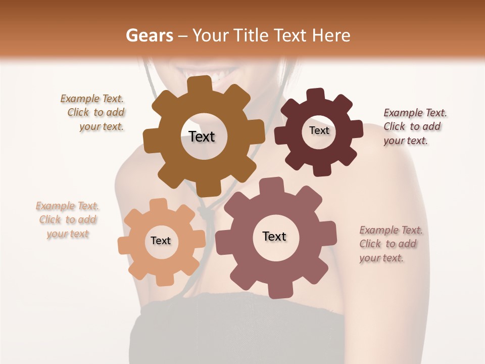 Caucasian Lady Stylish PowerPoint Template