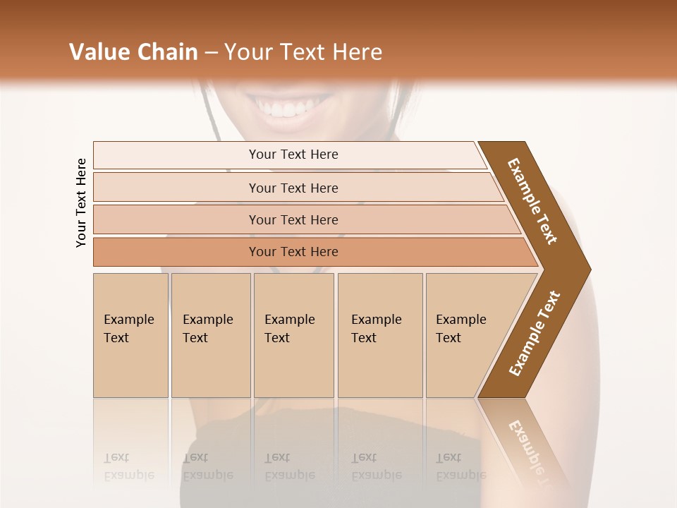 Caucasian Lady Stylish PowerPoint Template