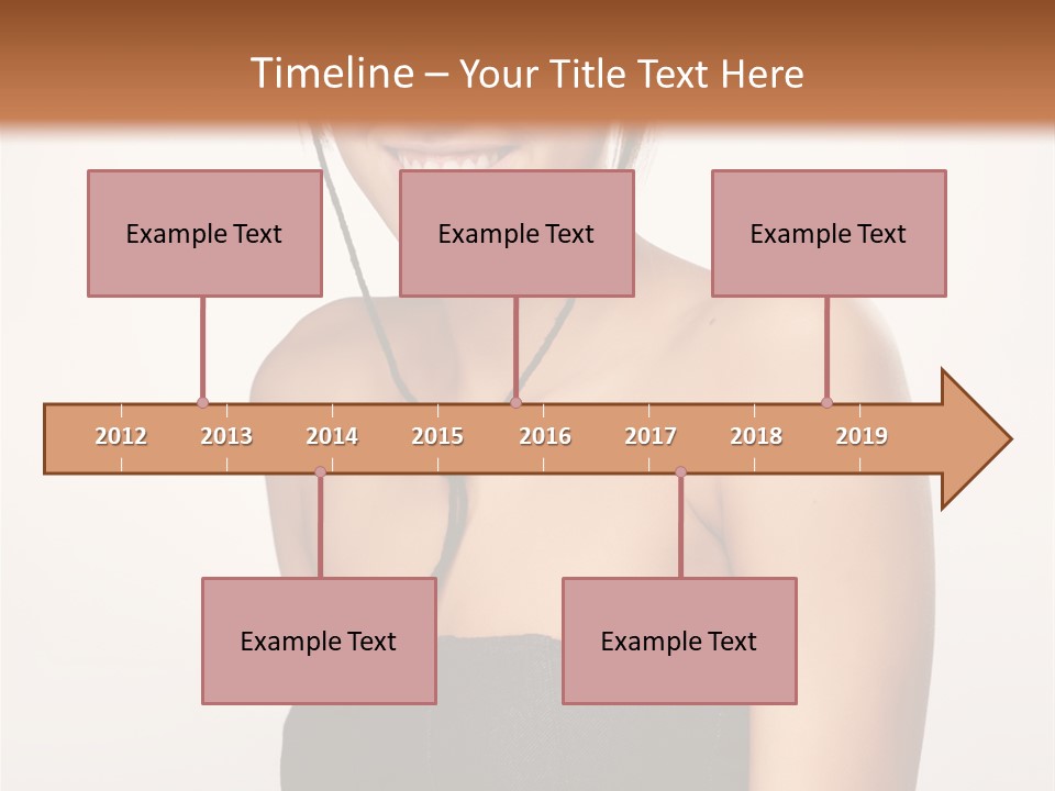 Caucasian Lady Stylish PowerPoint Template