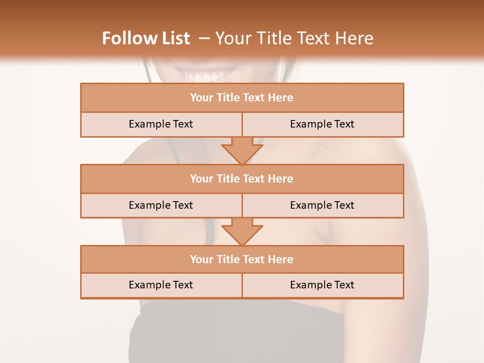 Caucasian Lady Stylish PowerPoint Template