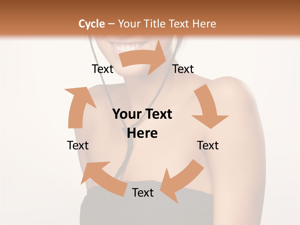 Caucasian Lady Stylish PowerPoint Template