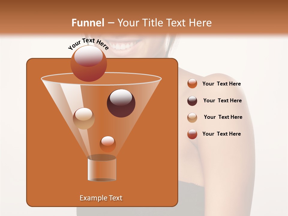 Caucasian Lady Stylish PowerPoint Template