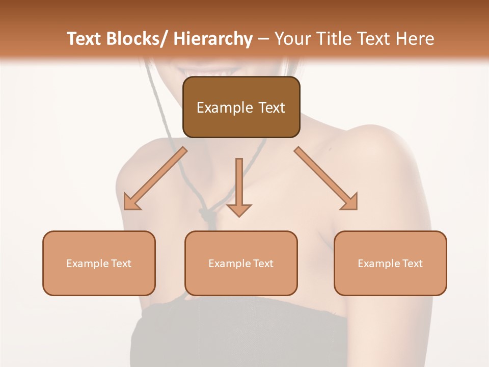 Caucasian Lady Stylish PowerPoint Template