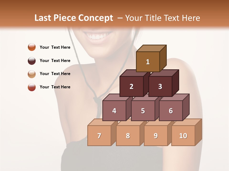 Caucasian Lady Stylish PowerPoint Template