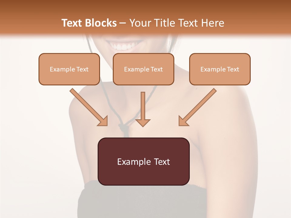 Caucasian Lady Stylish PowerPoint Template