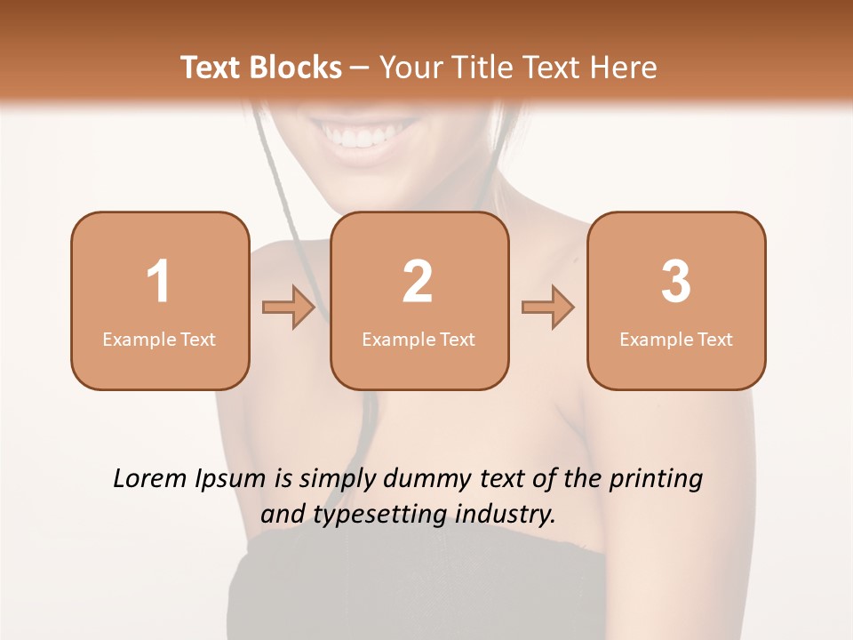 Caucasian Lady Stylish PowerPoint Template