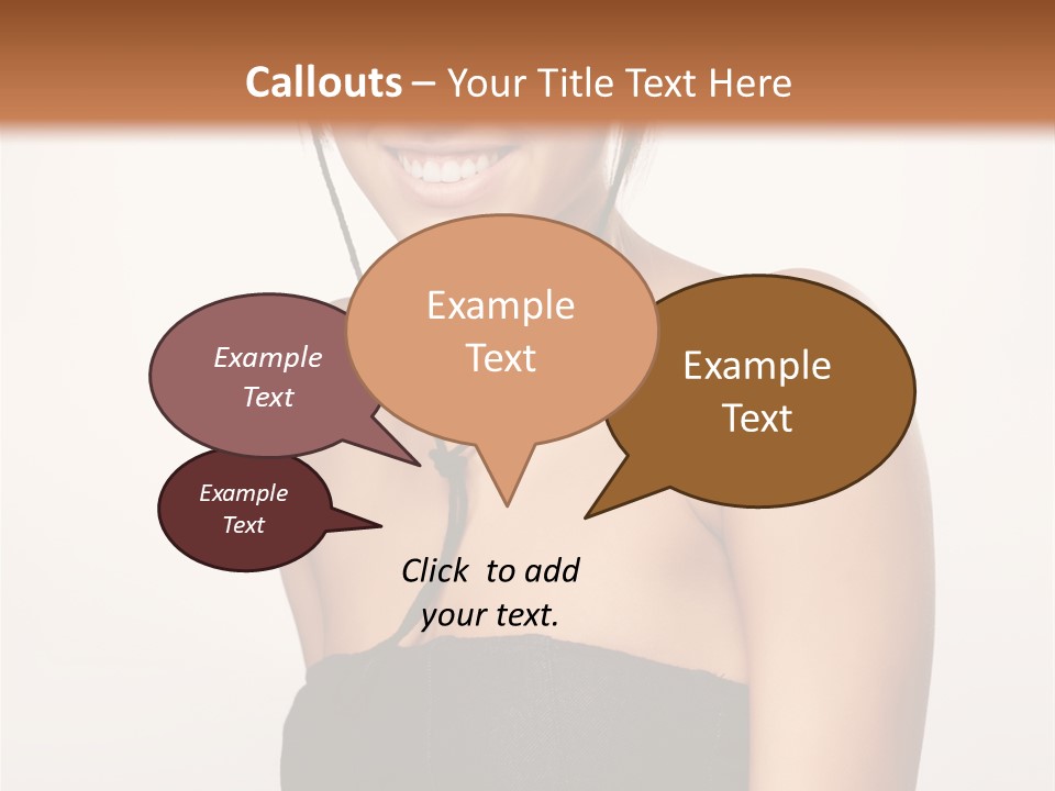 Caucasian Lady Stylish PowerPoint Template