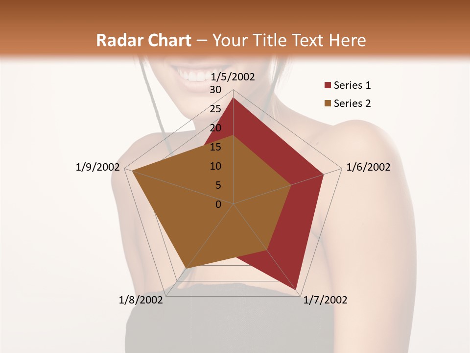 Caucasian Lady Stylish PowerPoint Template